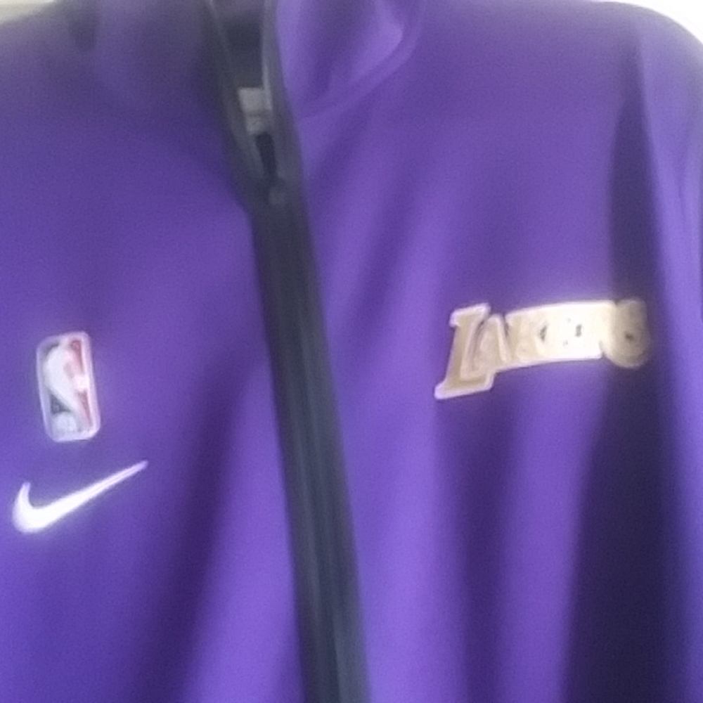 Official NBA Los Angeles Lakers Player Warm=up Jacket